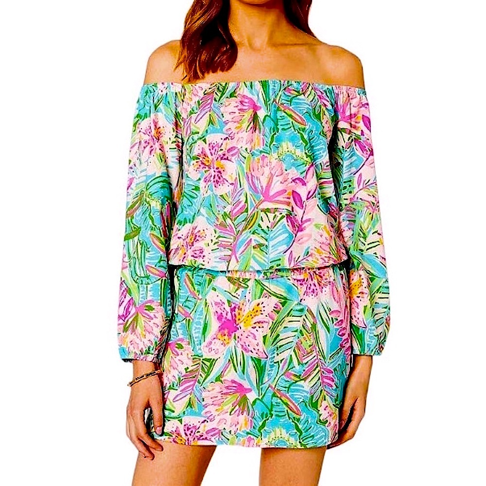 Lilly Pulitzer Lana Skort Off The Shoulder Romper